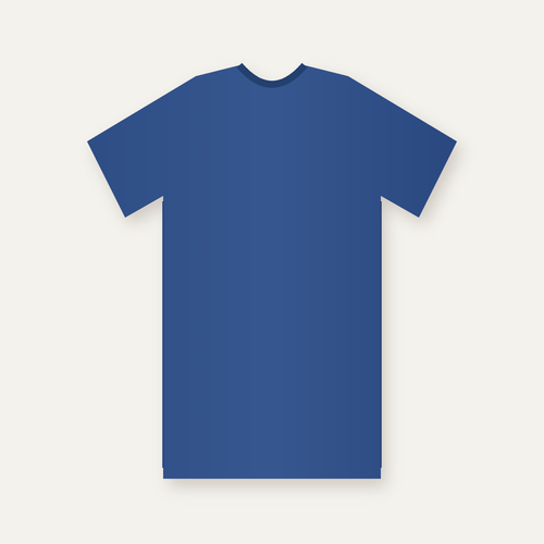 Navy cotton crew-neck t-shirt