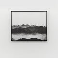 Mountain Mist – Black and White Photo Print