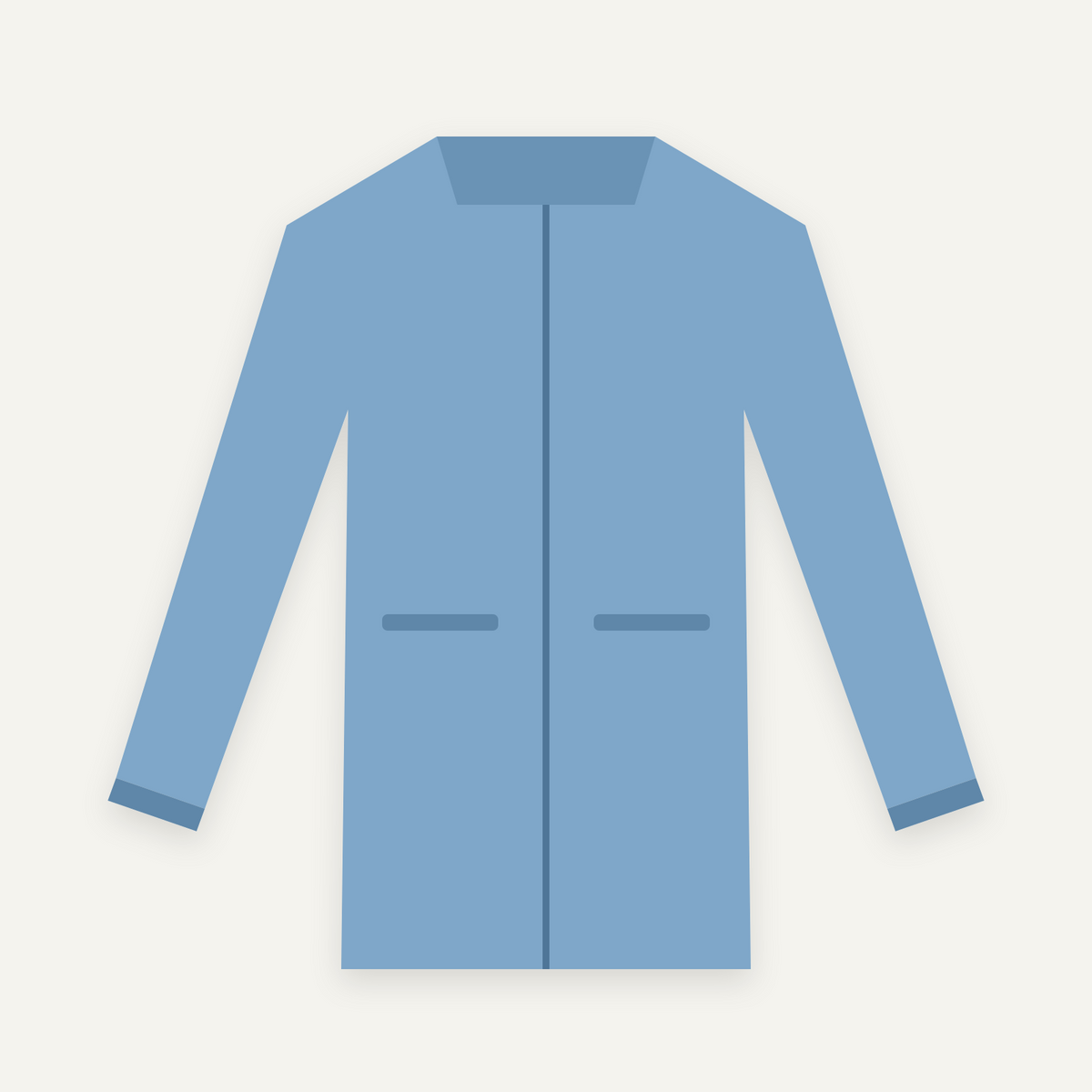 Sky blue packable rain jacket